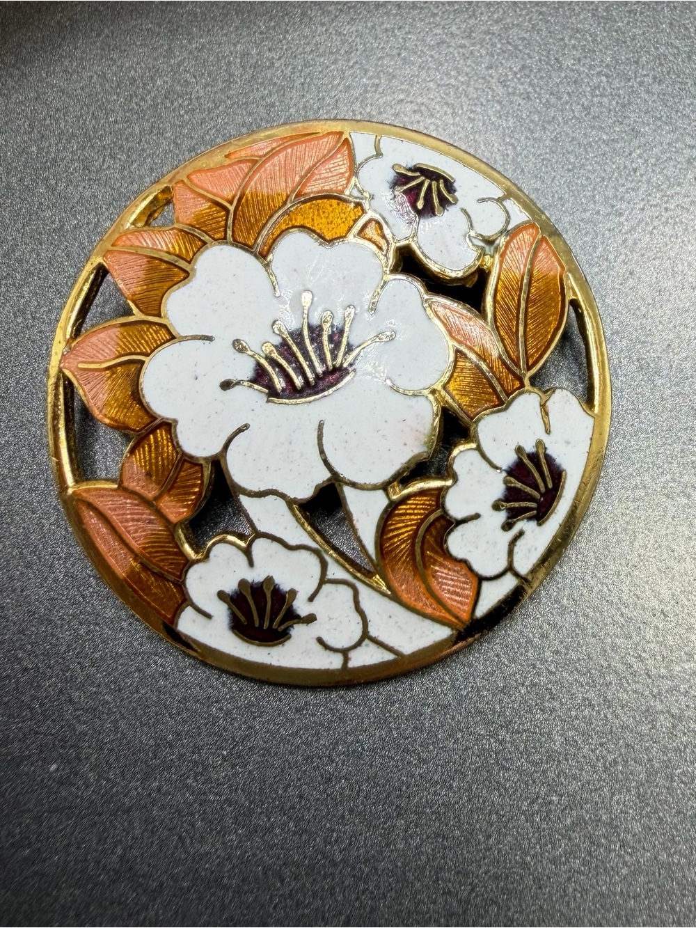 Vintage Cloisonné Brooch #159clo